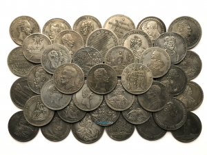 Коллекция настольных медалей царской России, 50-55мм, 50 штук без повторов, копии