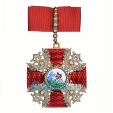 Знак Ордена Святого Александра Невского большой с заколкой, копия LUX