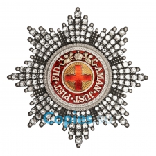 Звезда ордена Святой Анны со стразами, копия LUX