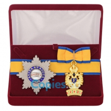 Знак и звезда ордена Железной короны в подарочном футляре. Австро-Венгрия
