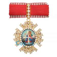 Орден Святой Екатерины 1 степени со стразами, копия LUX