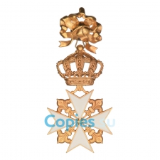Мальтийский крест Командорский c бантом, копия LUX