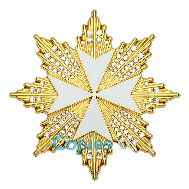 Звезда ордена Иоанна Иерусалимского или Мальтийского креста, копия